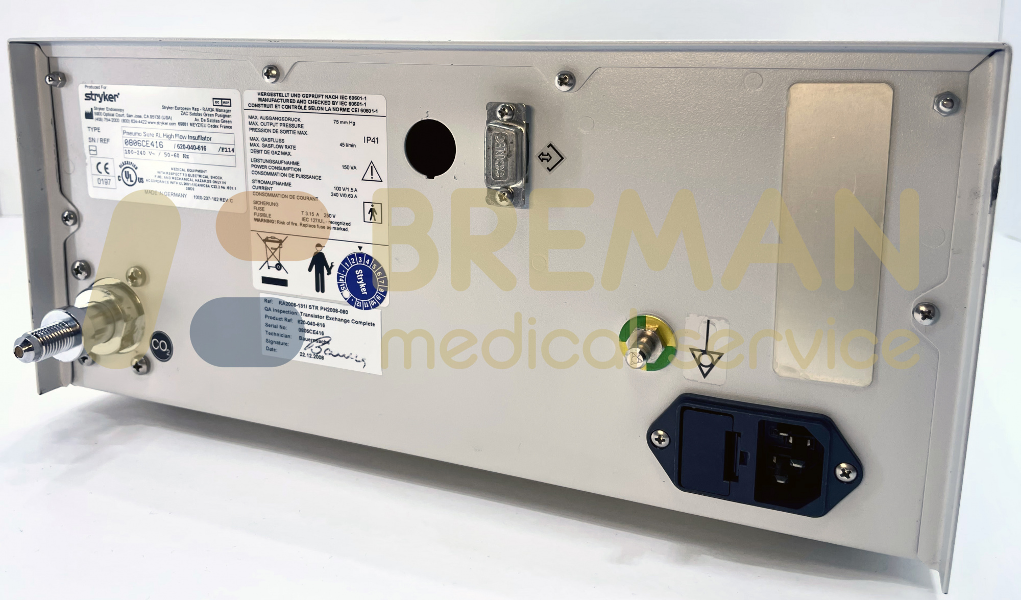 Инсуффлятор Stryker PneumoSure XL 620-040-616, комплект с фильтрами CO2